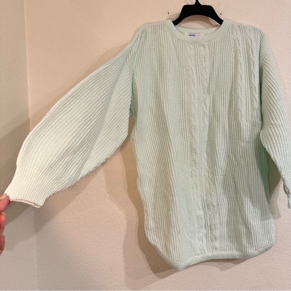 Vintage Avon Seafoam Green Knit Tunic Sweater, Comfortable, Women’s Size medium - Picture 4 of 7